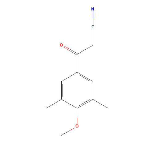 3-(4-methoxy-3,5-dimethylphenyl)-3-oxopropanenitrile (CAS: 884504-21-6) - Related Chemical Product