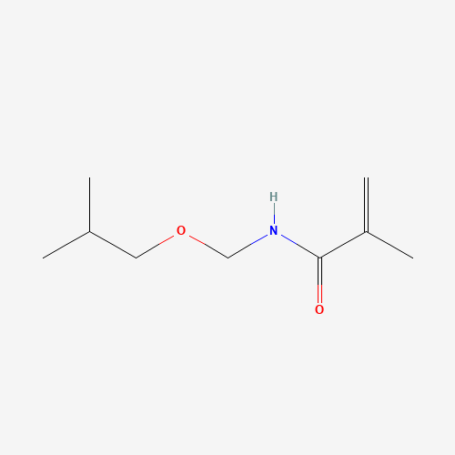 2-methyl-N-(2-methylpropoxymethyl)prop-2-enamide (CAS: 4548-27-0) - Chemical Structure and Molecular Formula 