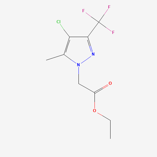 ethyl 2-[4-chloro-5-methyl-3-(trifluoromethyl)pyrazol-1-yl]acetate (CAS: 345237-74-3) - Related Chemical Product