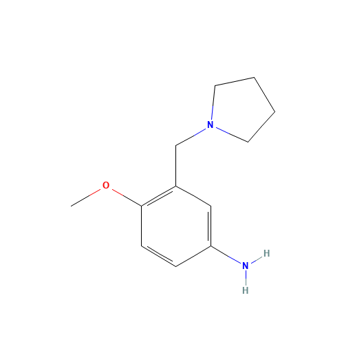 4-methoxy-3-(pyrrolidin-1-ylmethyl)aniline (CAS: 51387-93-0) - Related Chemical Product