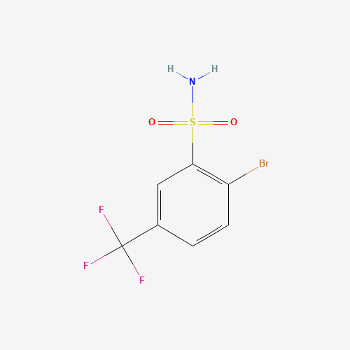 2-bromo-5-(trifluoromethyl)benzenesulfonamide (CAS: 351003-61-7) - Chemical Structure and Molecular Formula 