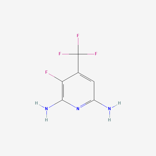 3-fluoro-4-(trifluoromethyl)pyridine-2,6-diamine (CAS: 737000-87-2) - Chemical Structure and Molecular Formula 