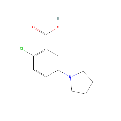 2-chloro-5-pyrrolidin-1-ylbenzoic acid (CAS: 530092-36-5) - Related Chemical Product