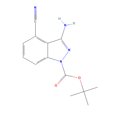 tert-butyl 3-amino-4-cyanoindazole-1-carboxylate (CAS: 1240518-55-1) - Related Chemical Product