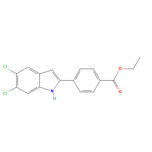 ethyl 4-(5,6-dichloro-1H-indol-2-yl)benzoate (CAS: 835595-13-6) - Related Chemical Product