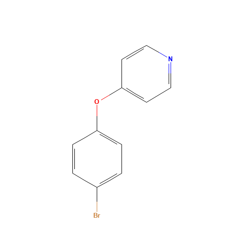 4-(4-bromophenoxy)pyridine (CAS: 33349-54-1) - Chemical Structure and Molecular Formula 