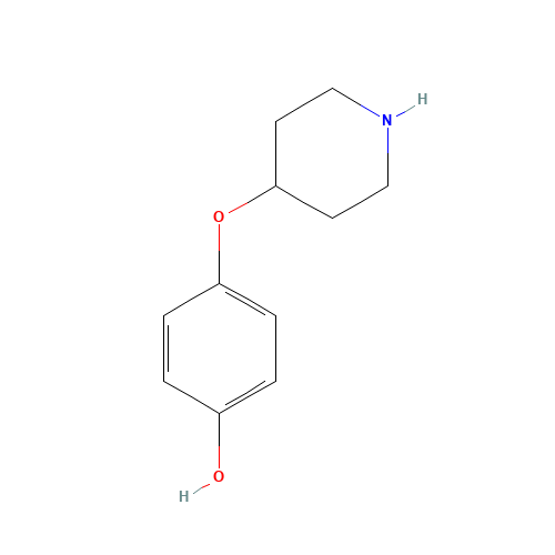 4-piperidin-4-yloxyphenol (CAS: 162402-35-9) - Chemical Structure and Molecular Formula 