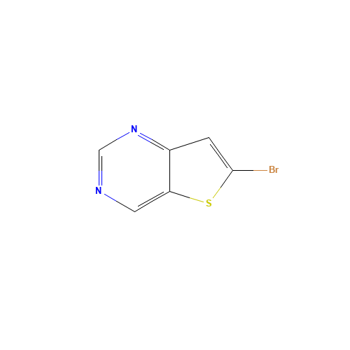 6-bromothieno[3,2-d]pyrimidine (CAS: 1286784-18-6) - Chemical Structure and Molecular Formula 