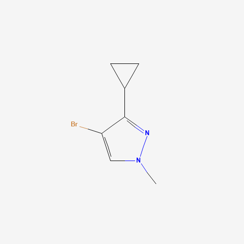 4-bromo-3-cyclopropyl-1-methylpyrazole (CAS: 1257637-80-1) - Chemical Structure and Molecular Formula 