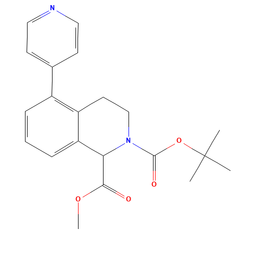 2-O-tert-butyl 1-O-methyl 5-pyridin-4-yl-3,4-dihydro-1H-isoquinoline-1,2-dicarboxylate (CAS: 1430563-93-1) - Related Chemical Product