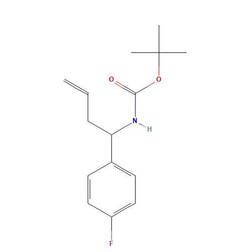 tert-butyl N-[1-(4-fluorophenyl)but-3-enyl]carbamate (CAS: 913563-71-0) - Related Chemical Product