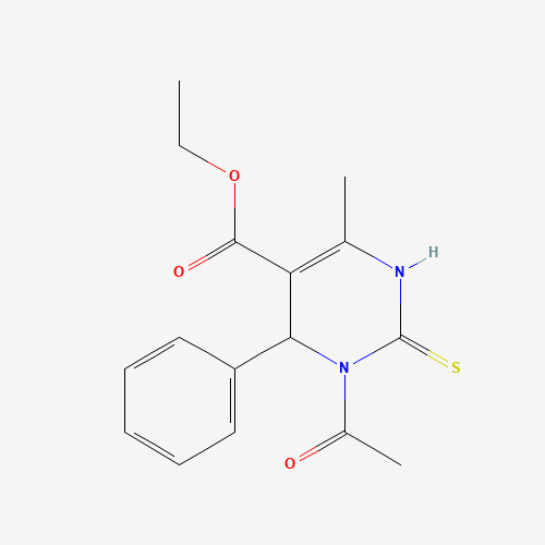 ethyl 3-acetyl-6-methyl-4-phenyl-2-sulfanylidene-1,4-dihydropyrimidine-5-carboxylate (CAS: 111535-64-9) - Related Chemical Product
