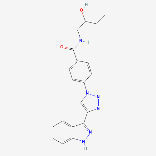 N-(2-hydroxybutyl)-4-[4-(1H-indazol-3-yl)triazol-1-yl]benzamide (CAS: 1383703-40-9) - Related Chemical Product