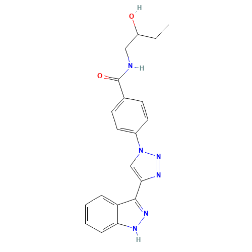 N-(2-hydroxybutyl)-4-[4-(1H-indazol-3-yl)triazol-1-yl]benzamide (CAS: 1383703-40-9) - Related Chemical Product