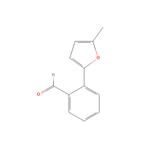 2-(5-methylfuran-2-yl)benzaldehyde (CAS: 400746-82-9) - Chemical Structure and Molecular Formula 