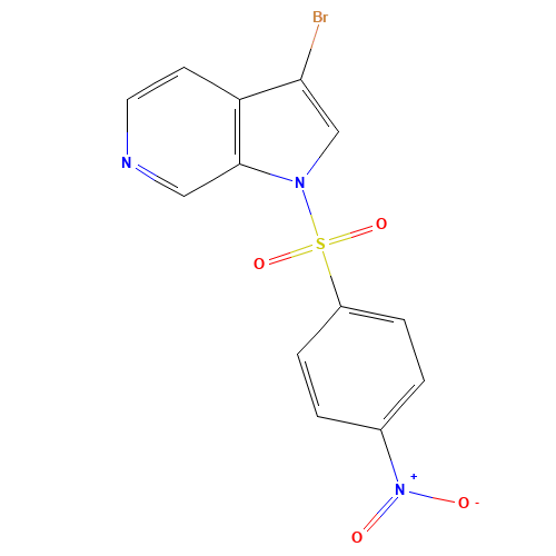 3-bromo-1-(4-nitrophenyl)sulfonylpyrrolo[2,3-c]pyridine (CAS: 1310556-92-3) - Related Chemical Product
