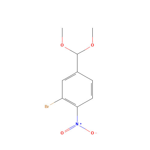 2-bromo-4-(dimethoxymethyl)-1-nitrobenzene (CAS: 929095-57-8) - Related Chemical Product