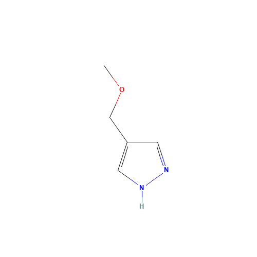 4-(methoxymethyl)-1H-pyrazole (CAS: 37599-34-1) - Chemical Structure and Molecular Formula 