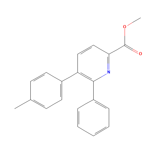 methyl 5-(4-methylphenyl)-6-phenylpyridine-2-carboxylate (CAS: 1011301-80-6) - Chemical Structure and Molecular Formula 