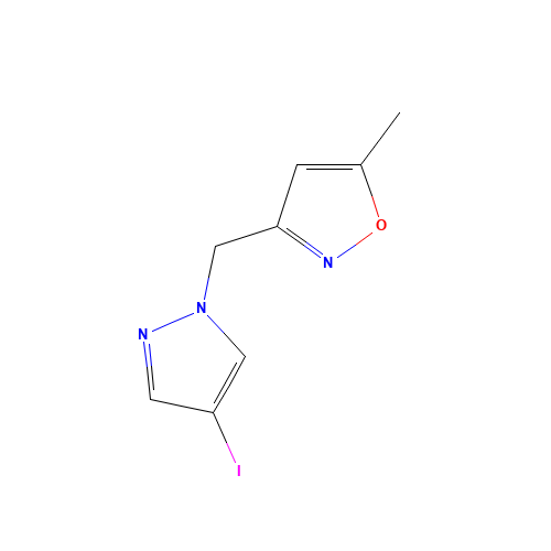 3-[(4-iodopyrazol-1-yl)methyl]-5-methyl-1,2-oxazole (CAS: 1340552-05-7) - Related Chemical Product