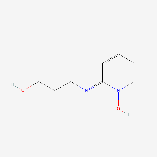 3-[(1-hydroxypyridin-2-ylidene)amino]propan-1-ol (CAS: 187339-14-6) - Chemical Structure and Molecular Formula 
