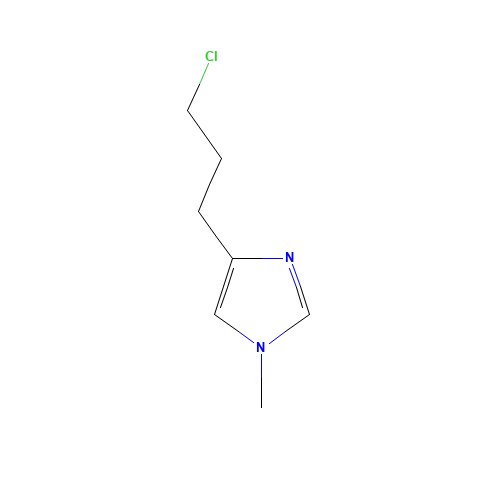 4-(3-chloropropyl)-1-methylimidazole (CAS: 163210-75-1) - Chemical Structure and Molecular Formula 