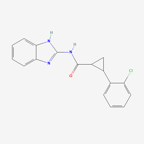 N-(1H-benzimidazol-2-yl)-2-(2-chlorophenyl)cyclopropane-1-carboxamide (CAS: 1320313-54-9) - Related Chemical Product