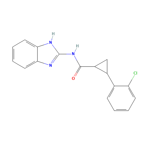 N-(1H-benzimidazol-2-yl)-2-(2-chlorophenyl)cyclopropane-1-carboxamide (CAS: 1320313-54-9) - Related Chemical Product