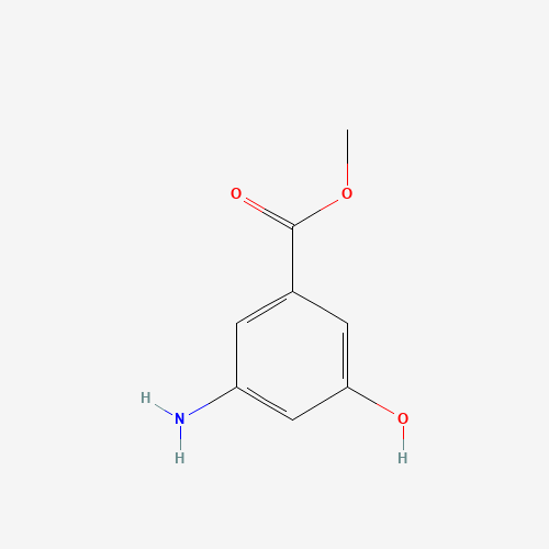 methyl 3-amino-5-hydroxybenzoate (CAS: 67973-80-2) - Chemical Structure and Molecular Formula 
