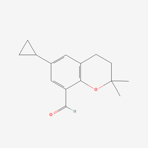6-cyclopropyl-2,2-dimethyl-3,4-dihydrochromene-8-carbaldehyde (CAS: 1350761-50-0) - Related Chemical Product