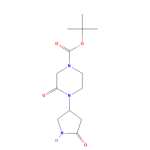 tert-butyl 3-oxo-4-(5-oxopyrrolidin-3-yl)piperazine-1-carboxylate (CAS: 1284250-45-8) - Related Chemical Product