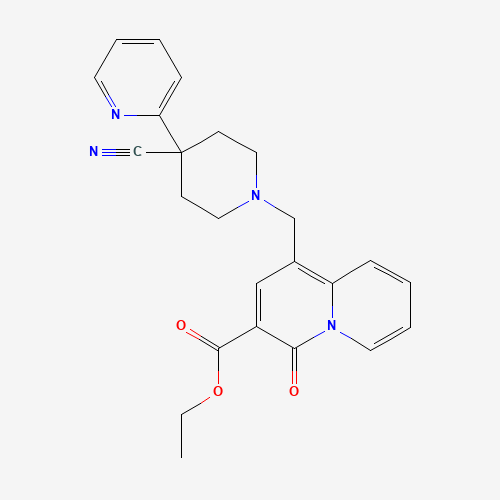 ethyl 1-[(4-cyano-4-pyridin-2-ylpiperidin-1-yl)methyl]-4-oxoquinolizine-3-carboxylate (CAS: 1144505-14-5) - Related Chemical Product