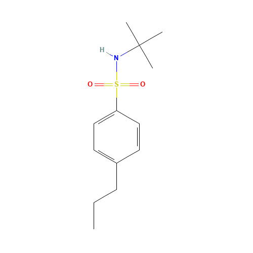 N-tert-butyl-4-propylbenzenesulfonamide (CAS: 146948-95-0) - Chemical Structure and Molecular Formula 