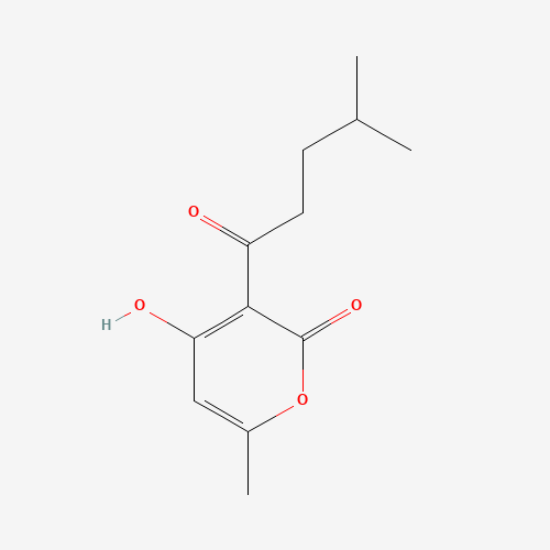4-hydroxy-6-methyl-3-(4-methylpentanoyl)pyran-2-one (CAS: 23800-56-8) - Related Chemical Product