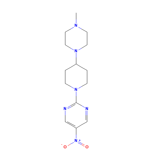 2-[4-(4-methylpiperazin-1-yl)piperidin-1-yl]-5-nitropyrimidine (CAS: 1453212-65-1) - Related Chemical Product