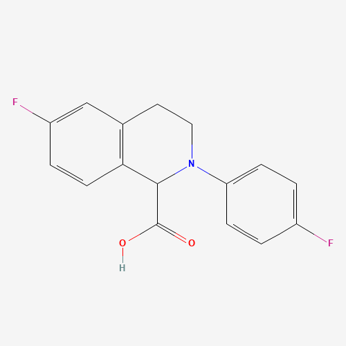 6-fluoro-2-(4-fluorophenyl)-3,4-dihydro-1H-isoquinoline-1-carboxylic acid (CAS: 1260638-18-3) - Related Chemical Product