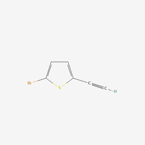 2-bromo-5-ethynylthiophene (CAS: 105995-73-1) - Chemical Structure and Molecular Formula 