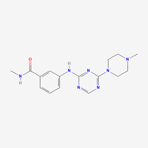 N-methyl-3-[[4-(4-methylpiperazin-1-yl)-1,3,5-triazin-2-yl]amino]benzamide (CAS: 1332300-36-3) - Related Chemical Product