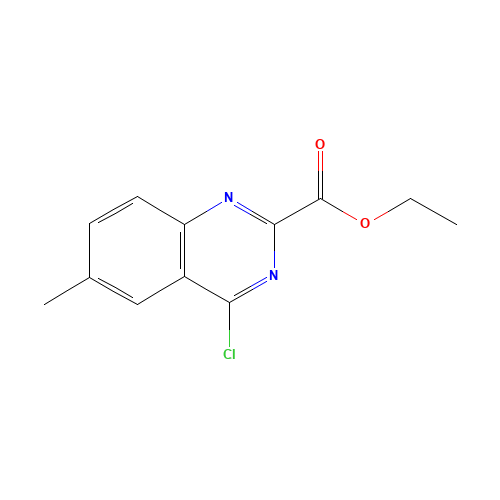 ethyl 4-chloro-6-methylquinazoline-2-carboxylate (CAS: 620957-95-1) - Chemical Structure and Molecular Formula 