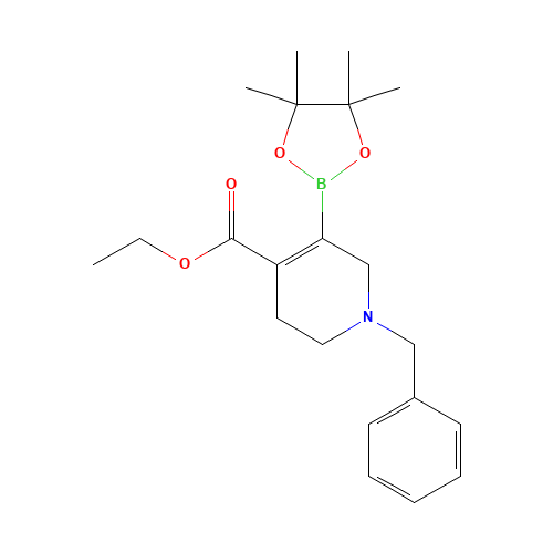 ethyl 1-benzyl-5-(4,4,5,5-tetramethyl-1,3,2-dioxaborolan-2-yl)-3,6-dihydro-2H-pyridine-4-carboxylate (CAS: 1234175-07-5) - Related Chemical Product