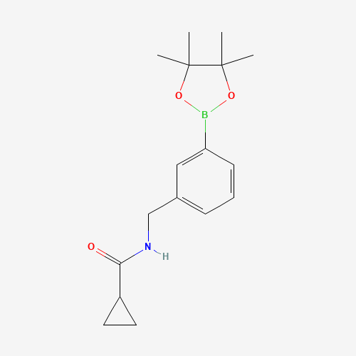 N-[[3-(4,4,5,5-tetramethyl-1,3,2-dioxaborolan-2-yl)phenyl]methyl]cyclopropanecarboxamide (CAS: 919347-88-9) - Related Chemical Product