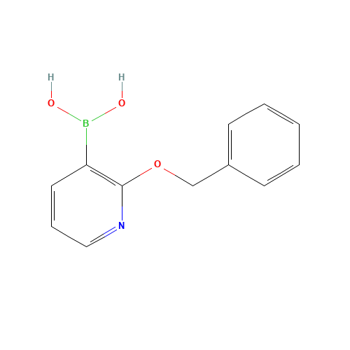 (2-phenylmethoxypyridin-3-yl)boronic acid (CAS: 1072952-41-0) - Chemical Structure and Molecular Formula 