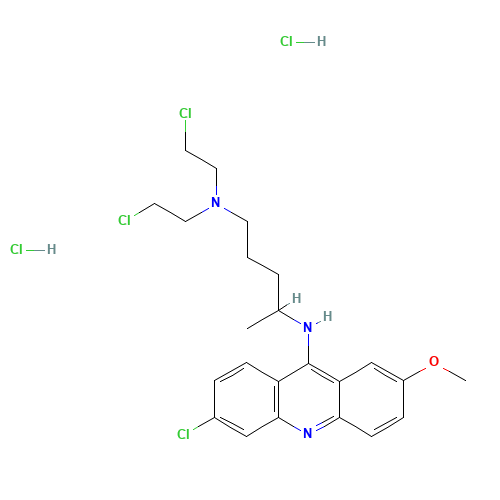 1-N,1-N-bis(2-chloroethyl)-4-N-(6-chloro-2-methoxyacridin-9-yl)pentane-1,4-diamine;dihydrochloride (CAS: 4213-45-0) - Related Chemical Product