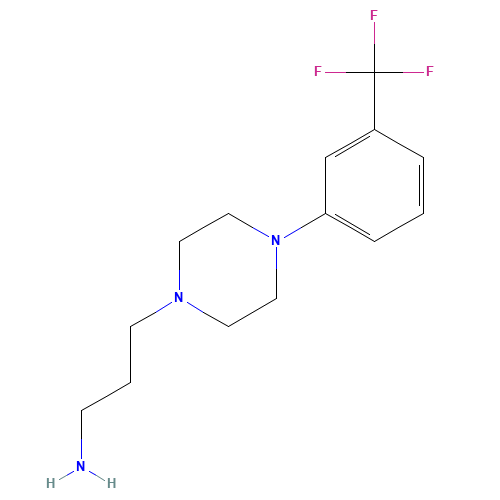 3-[4-[3-(trifluoromethyl)phenyl]piperazin-1-yl]propan-1-amine (CAS: 20529-25-3) - Related Chemical Product