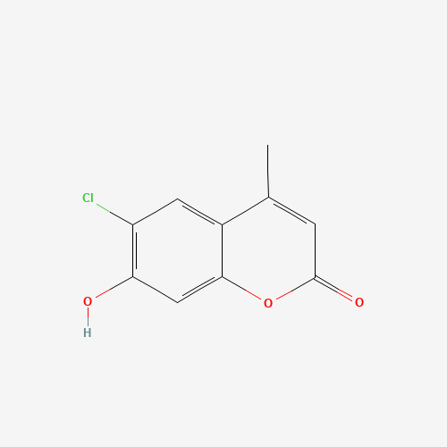6-chloro-7-hydroxy-4-methylchromen-2-one (CAS: 19492-02-5) - Chemical Structure and Molecular Formula 
