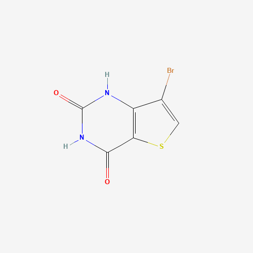 7-bromo-1H-thieno[3,2-d]pyrimidine-2,4-dione (CAS: 41102-02-7) - Chemical Structure and Molecular Formula 