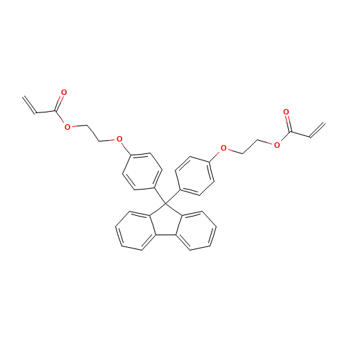 2-[4-[9-[4-(2-prop-2-enoyloxyethoxy)phenyl]fluoren-9-yl]phenoxy]ethyl prop-2-enoate (CAS: 161182-73-6) - Related Chemical Product