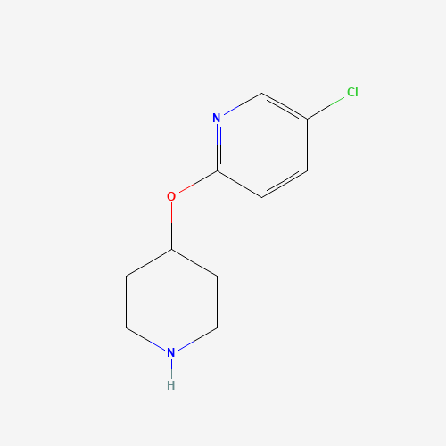 5-chloro-2-piperidin-4-yloxypyridine (CAS: 260441-44-9) - Chemical Structure and Molecular Formula 