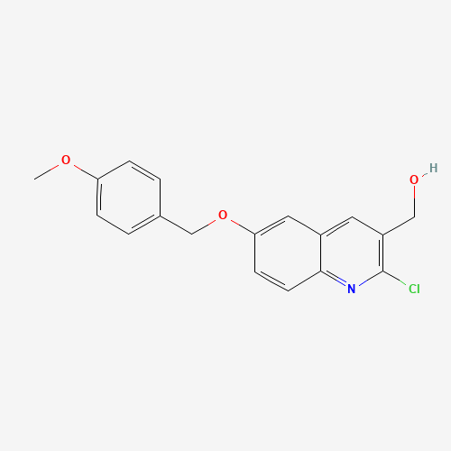 [2-chloro-6-[(4-methoxyphenyl)methoxy]quinolin-3-yl]methanol (CAS: 1180526-38-8) - Related Chemical Product