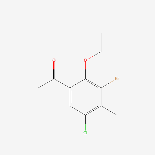 1-(3-bromo-5-chloro-2-ethoxy-4-methylphenyl)ethanone (CAS: 1426700-25-5) - Related Chemical Product